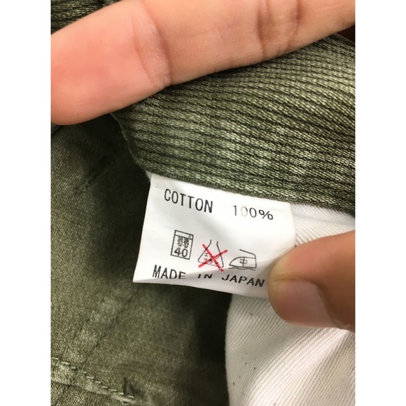 Subciety Japan Thick Cargo Pants Olive Green Military Style Size 30 - Picture 10 of 16